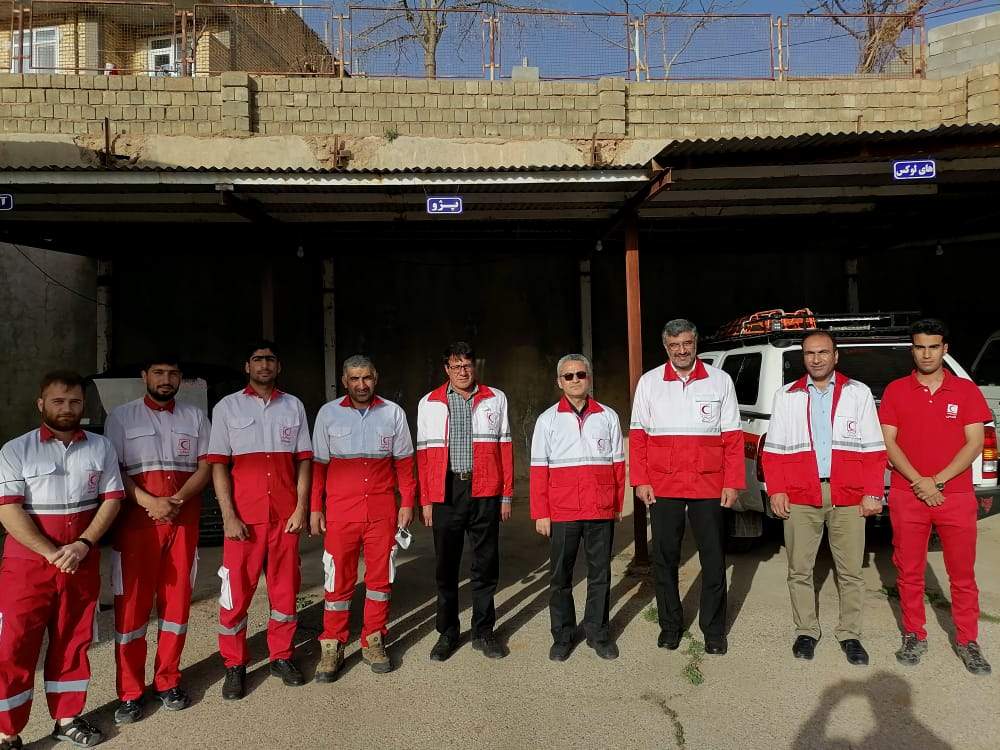 بازدید رئیس سازمان داوطلبان از پایگاه امداد کوهستان رنج سپیدان